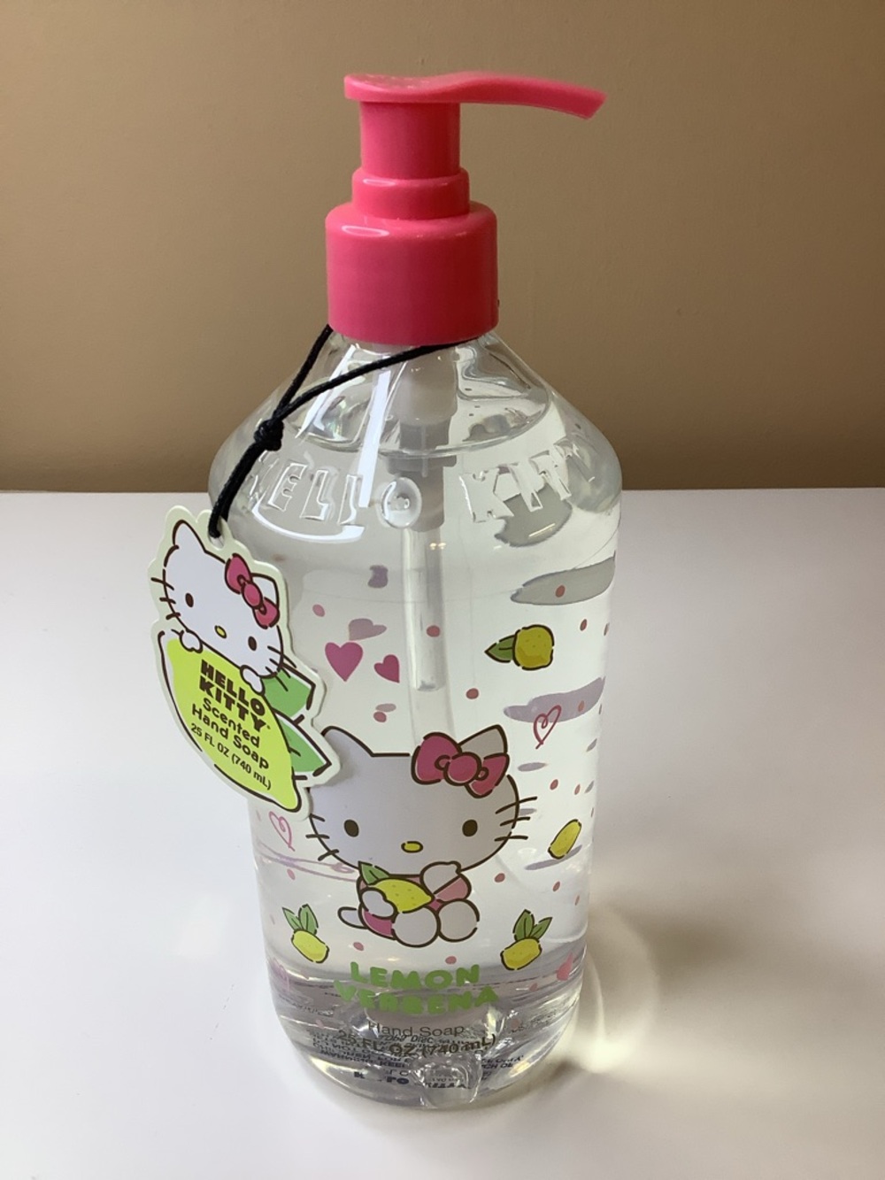 Hello Kitty Lemon Verbena 25oz. Scented Hand Soap. New With Tags